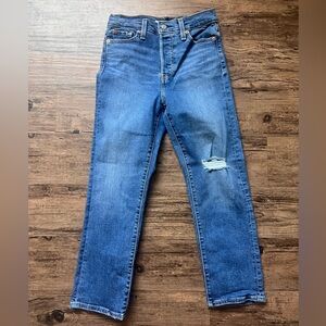 Levi’s Wedgie Straight Cropped Jeans 26x26